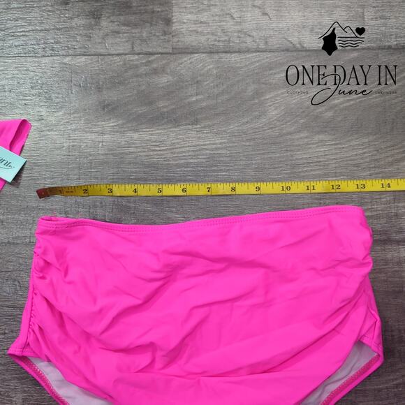 Adisputent High Waist Flounce Bikini Swimsuit Size M - Picture 5 of 7